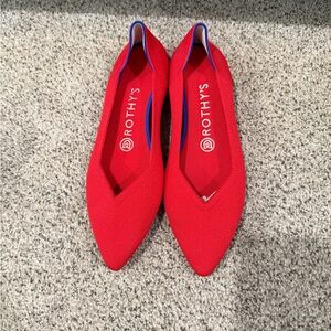 Never worn Rothy's Red Women's Flats
